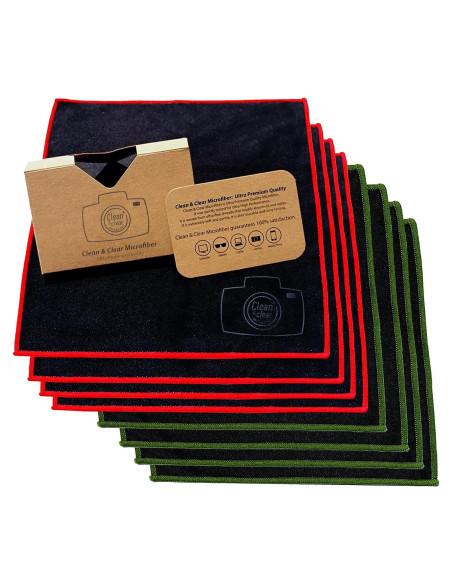 Paño de Microfibra Clean & Clear 8 Piezas 20x20 cm