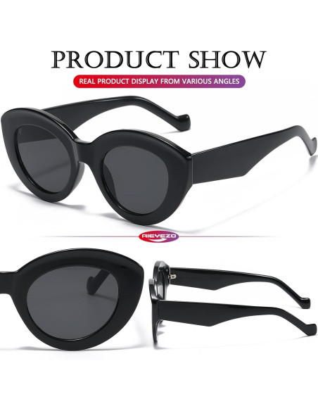 Gafas de sol ojo de gato AIEYEZO para mujeres, retro chic