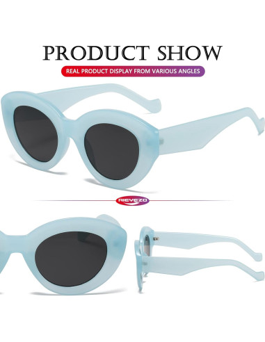 Gafas de sol ojo de gato AIEYEZO para mujeres, retro chic