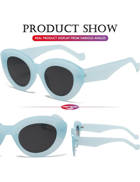 Gafas de sol ojo de gato AIEYEZO para mujeres, retro chic