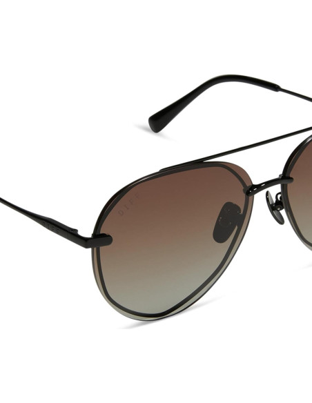 Gafas de sol aviador DIFF Lenox para mujer UV400 acero inoxidable