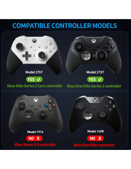 Accesorios Xbox Elite Serie 2 Willhom 13 en 1 Paddles y Joysticks