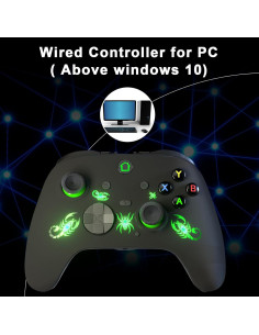 Controlador con cable SWVOE para X-ONE y PC, vibración y turbo 2