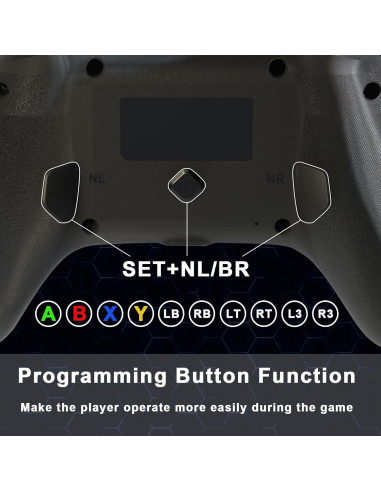 Controlador con cable SWVOE para X-ONE y PC, vibración y turbo