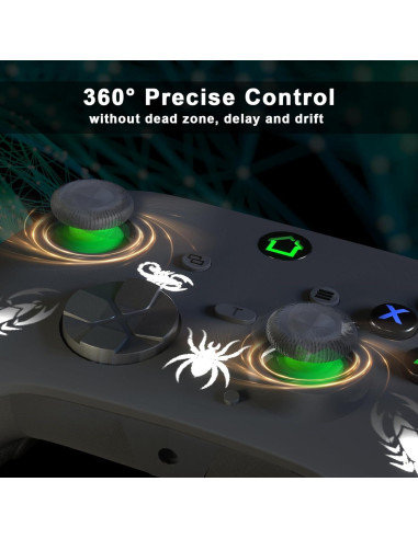 Controlador con cable SWVOE para X-ONE y PC, vibración y turbo