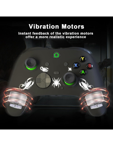 Controlador con cable SWVOE para X-ONE y PC, vibración y turbo