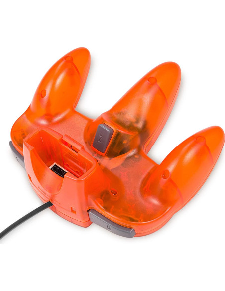 Controlador Clásico N64 miadore Verde y Naranja 10 Botones