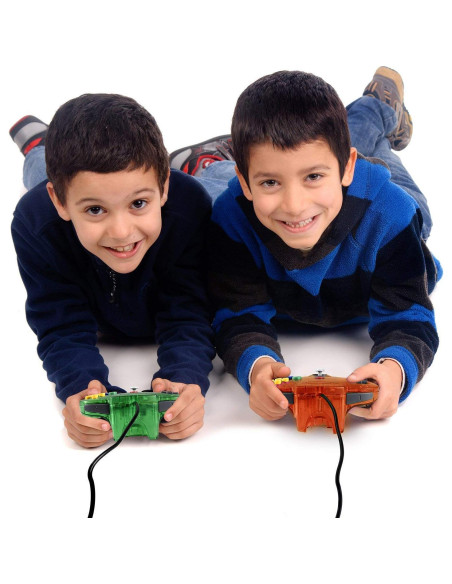 Controlador Clásico N64 miadore Verde y Naranja 10 Botones