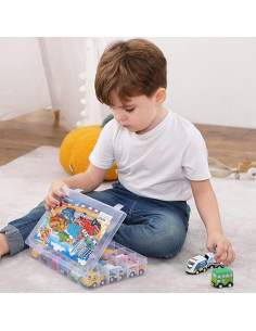 Conjunto de 18 coches de juguete KarberDark con estuche 2