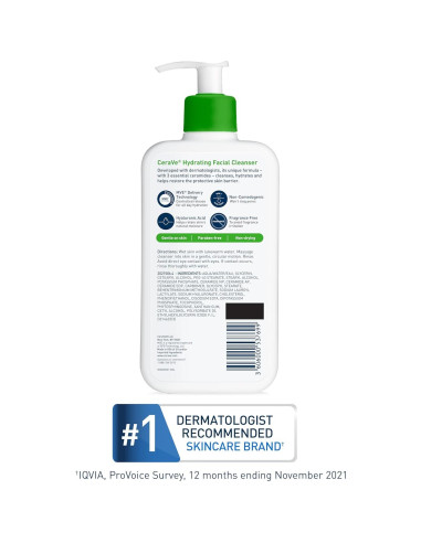 CeraVe Limpiador Facial Hidratante 473ml Piel Seca Ceramidas
