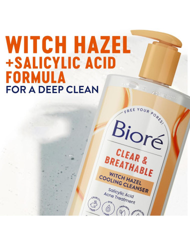 Limpiador Facial Bioré con Hamamelis 200 ml para Acné