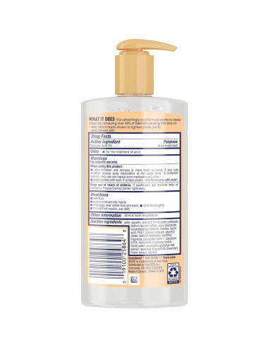 Limpiador Facial Bioré con Hamamelis 200 ml para Acné