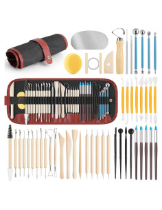Kit de Herramientas de Cerámica UUSYCUN 48 Piezas