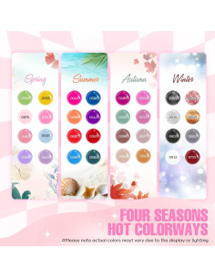 Kit de Esmalte de Uñas en Gel MEFA 60 Piezas 32 Colores 2