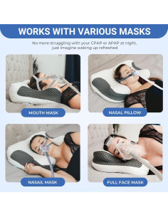 Almohada Cervical Elviros Ajustable para CPAP 58x41cm 2