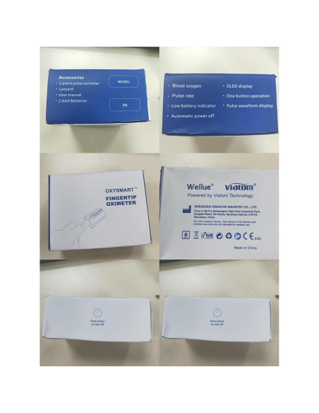 Oxímetro de Pulso Wellue PC-60FW Bluetooth con APP