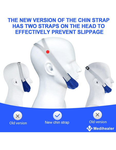 2 Correas Antisnoring Medihealer para Barbilla Ajustables