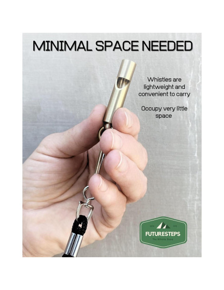 Silbatos de Latón Premium FUTURESTEPS Set de 2 125 dB