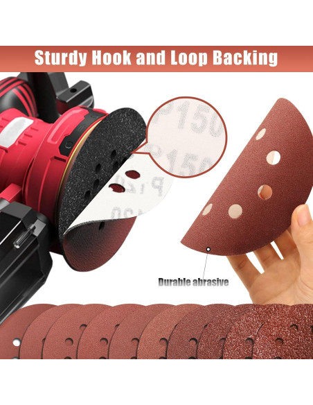 Discos de Lijado Szarint 150 Granos 12.7 cm 150 Pcs Discos de Lijado Szarint 150 Granos 12.7 cm 150 Pcs