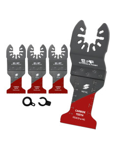 Hojas de Sierra Oscilante S&F Carburo 4 Pzas Ajuste Universal