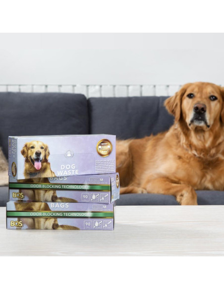 Bolsas para Desechos de Perros BOS - Sin Olores - 90 Pzas