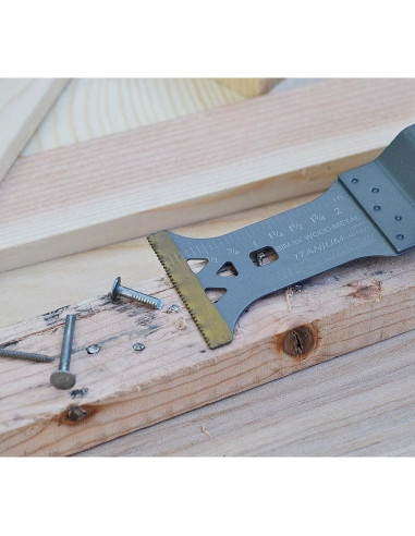 Hoja de sierra oscilante Bi-Metal Titanio 3 Piezas