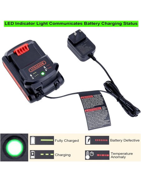 Cargador de Batería LCS1620B Black & Decker 20V 12V