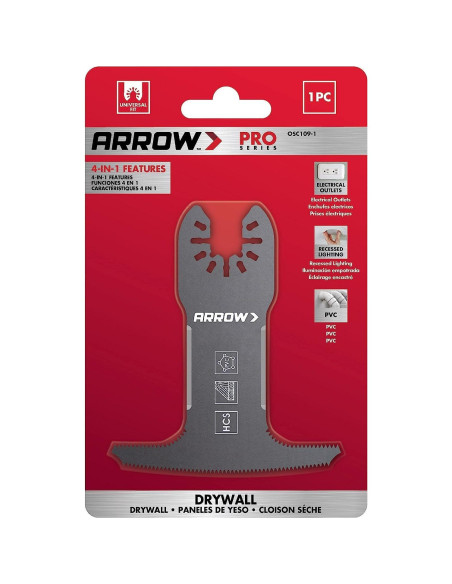 Cuchilla Oscilante Arrow OSC109-1 para Paneles de Yeso