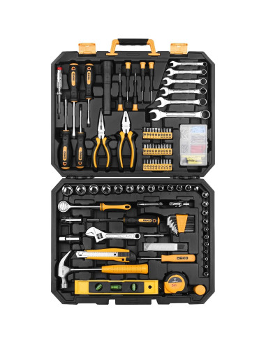 DEKOPRO Kit de Herramientas 208 Piezas para Bricolaje