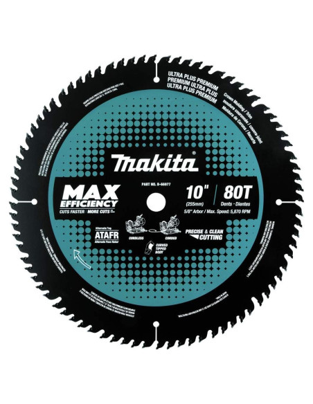 Hoja de sierra ingletadora Makita B-66977 10" 80T Carburo Hoja de sierra ingletadora Makita B-66977 10" 80T Carburo