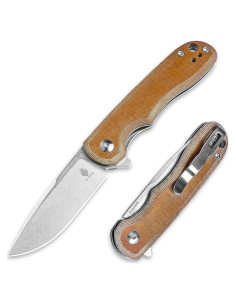 Cuchillo Plegable Kizer Riverbank Nitro-V 75.9 mm Micarta