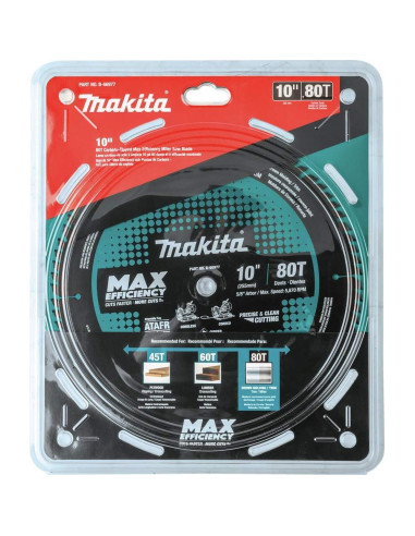 Hoja de sierra ingletadora Makita B-66977 10" 80T Carburo