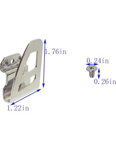 Kit de Ganchos de Cinturón KLMHT 42-70-2653 Acero Inoxidable 2