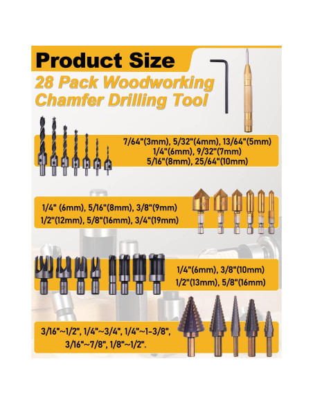 Kit de Herramientas de Perforación Rocaris 28 Piezas