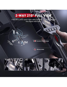 Borescopio Ralcam Articulado 6.2mm HD con Luz LED 2