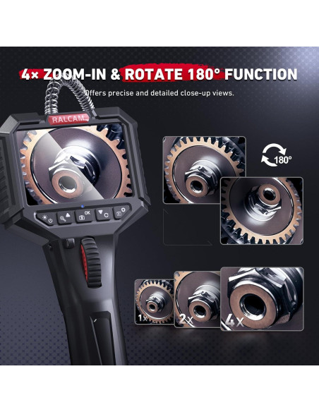 Borescopio Ralcam Articulado 6.2mm HD con Luz LED