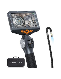 Borescopio Articulado Teslong TD500 con Doble Cámara y Pantalla 5"