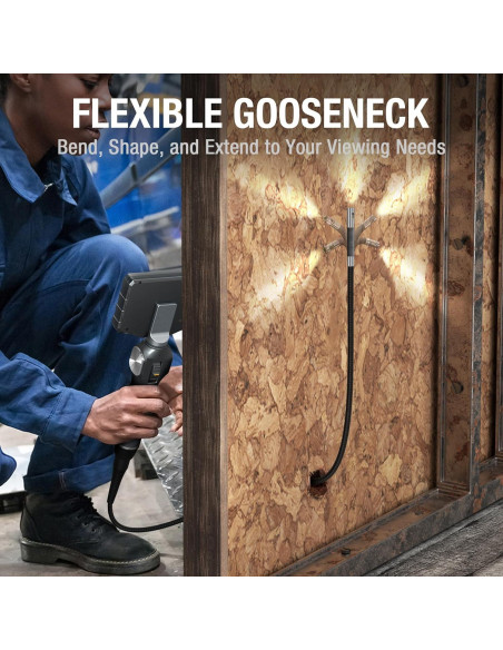 Borescopio Articulado Teslong TD500 con Doble Cámara y Pantalla 5"