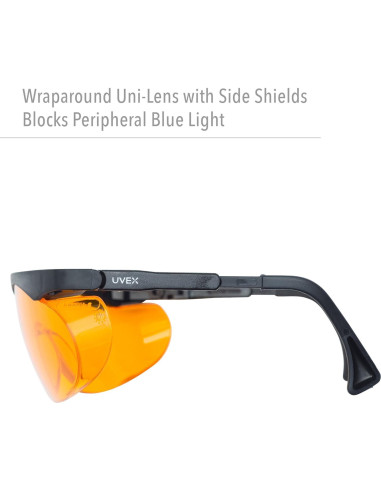 Gafas de computadora Uvex Skyper SCT-naranja, antirreflejo