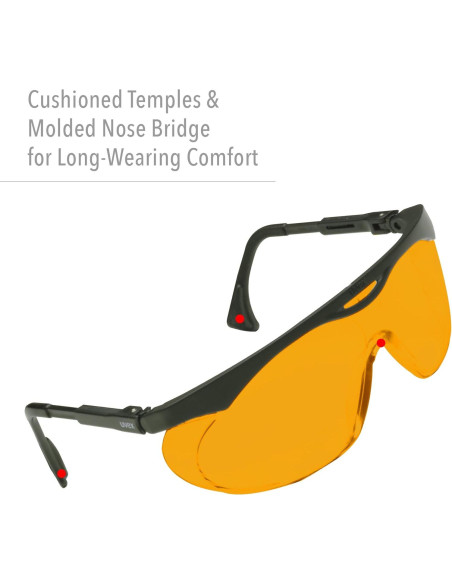 Gafas de computadora Uvex Skyper SCT-naranja, antirreflejo