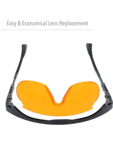 Gafas de computadora Uvex Skyper SCT-naranja, antirreflejo