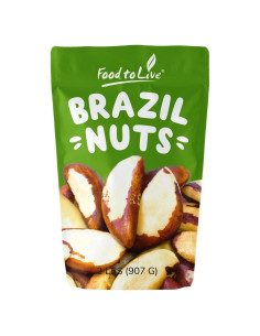 Nueces de Brasil Crudas Food to Live 0.91 kg Sin Sal Veganas