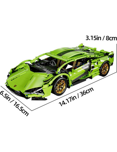 Bloques de Construcción Chodia Coche Deportivo 1:14 1290 PCS