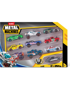 Coches de Carreras Mini Metal Machines ZURU Paquete 10 2