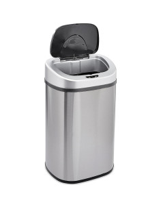 Cubo de Basura Automático Amazon Basics 80L Acero Inoxidable 2