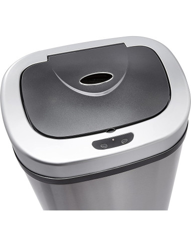 Cubo de Basura Automático Amazon Basics 80L Acero Inoxidable