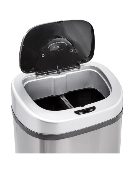 Cubo de Basura Automático Amazon Basics 80L Acero Inoxidable