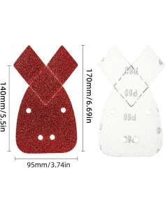 50 Almohadillas de Lijado DUSJVYUE para Lijadora Black and Decker 2