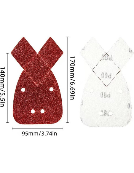 50 Almohadillas de Lijado DUSJVYUE para Lijadora Black and Decker
