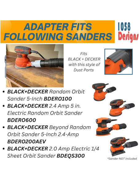 Adaptador de Manguera de Aspiradora 1058 Designs BDR14-G-IN1